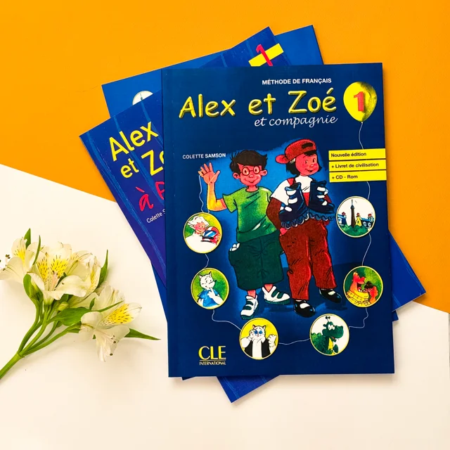 پک‌کامل کتاب آموزش فرانسه کودک Alex et Zoe Niveau A1