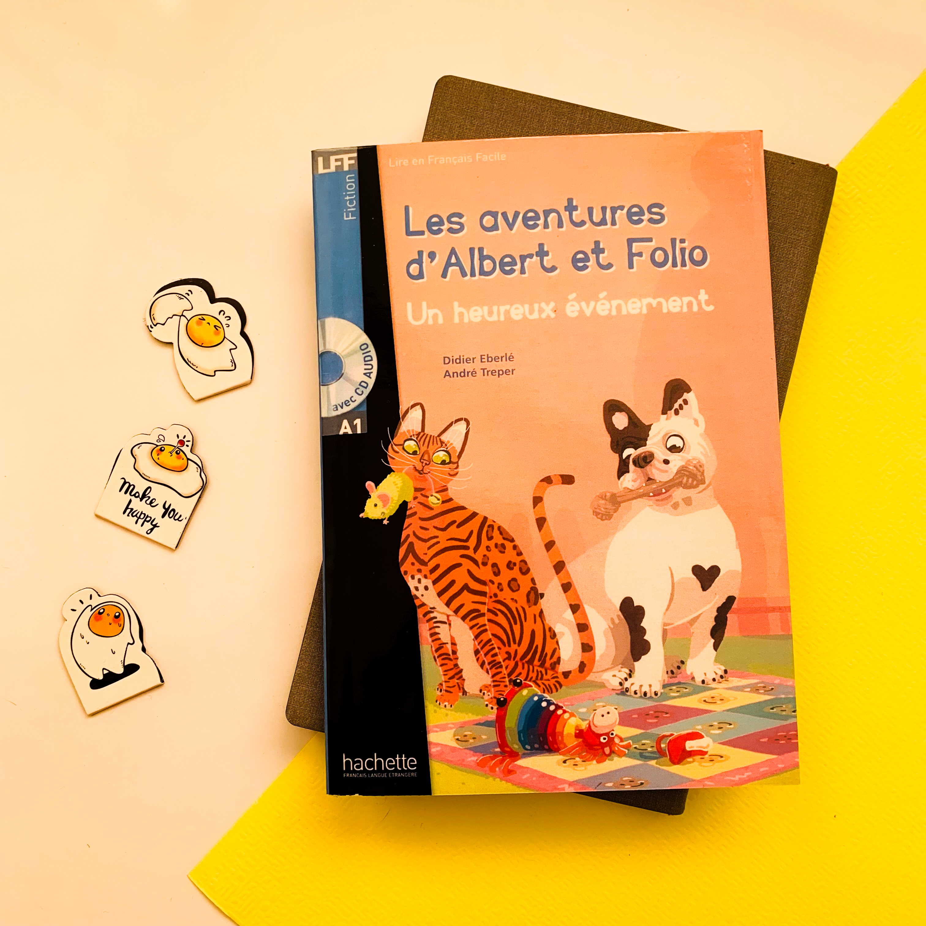 کتاب داستان ساده فرانسوی Les Aventures D'Albert Et Folio (A1)