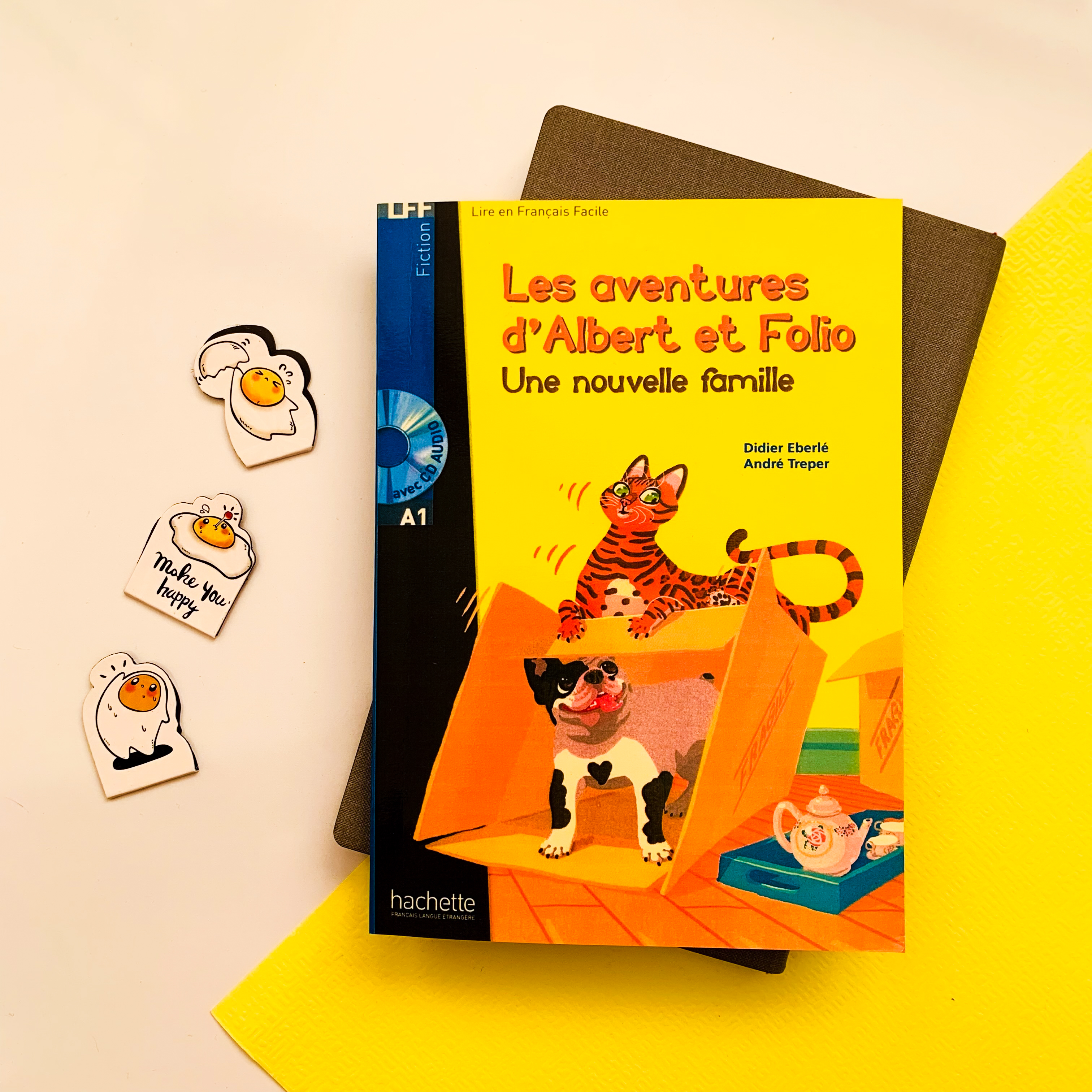 کتاب داستان ساده فرانسوی Les Aventures D'Albert Et Folio (A1)